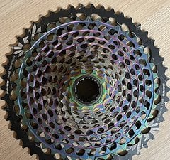 SRAM XX Kassette inkl. Kette - 12fach- rainbow/oil slick