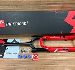 Marzocchi BOMBER DJ Federgabel 26" Dirt rot