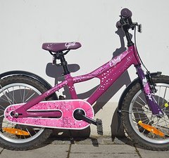 Ghost Bikes Kinderfahrrad Powerkid 16 Zoll, SKS Schutzbleche, voll Kettenschutz, Reflektoren