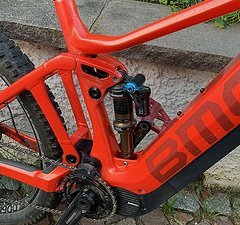 BMC Carbon E-Bike in Größe S - Farbe rot