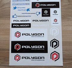 Polygon Bogen Aufkleber Sticker Decals