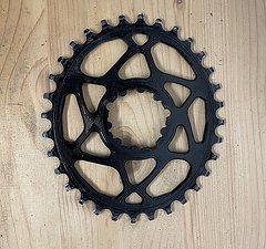 Absolute Black SRAM ovales Kettenblatt Direct Mount 32T 3mm Offset