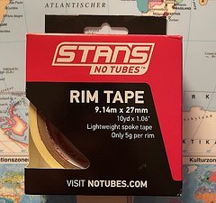 Stan's NoTubes Rim Tape Felgenband 27 mm