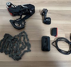 SRAM Transmission XX SL AXS Eagle Schaltung inkl. Trigger, Akku