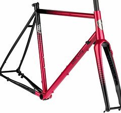 All-City ZIG ZAG Rahmen Gabel Set berry/ black 52cm