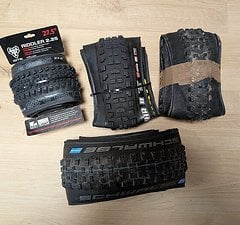 Maxxis DHR II 27,5 x 2.8" + Schwalbe Hans Dampf 27,5" x 2.6" + Conti + WTB