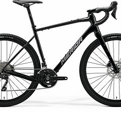 Merida Silex 400 Gravelbike 2024 GRX 400 2x10 Alu Black(Grey/Tita