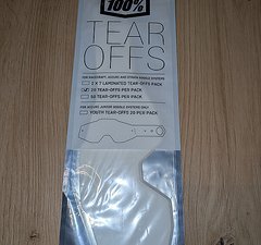 100% Tear-Off Abreißscheiben Klar, Standard, 20er Pack, Gen.1