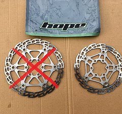 Hope Race X2 Lightweight Floating Bremsscheibe silber 140 mm 68 g