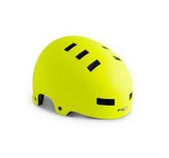 MET ZONE Fluo Yellow Helm Urban BMX Dirt Neu