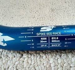 Spank Spike Lenker 30 mm Rise blau
