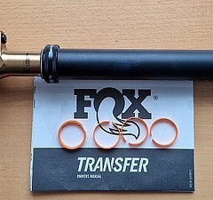 Fox Racing Shox 2025er 180/31,6 mm Transfer Factory Vario-Sattelstütze + Hebel