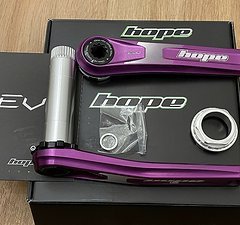 Hope EVO Kurbel 68/73mm Lila/Purple 170 mm