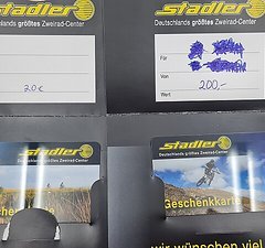 Stadler Gutscheine 220,- €