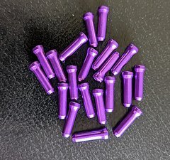 Ohne Marke 20x Endkappen / Endhülsen in lila/violett für Schaltzug / Bremszug