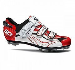 Sidi Eagle 6 Carbon SRS Vernice MTB-Schuhe Black/Wht/Red 42 Neu