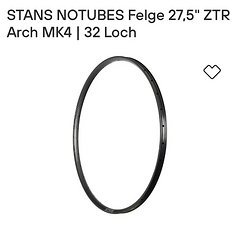 Stan's NoTubes Arch mk4 27,5“ 650b 32L