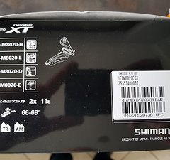 Shimano XT Schaltgriff SL-M8000-L mit I-Spec II 2x fach (links)