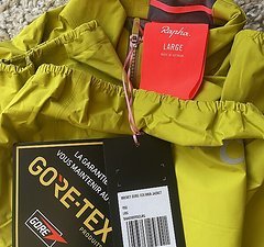 Rapha Brevet Gore-Tex Rain Jacket Herrengröße L gelb NEU