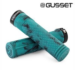 Gusset Components GUSSET S2 Extra Soft Lock-on-Griffe, Black/Teal Swirl