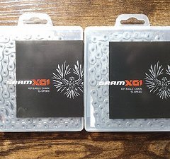 SRAM 2x neue MTB-Kette X01 Eagle Hollow Pin 12-fach, 126 Glieder