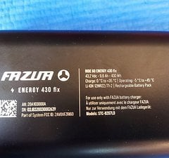 Fazua Energy 430 Wh, battery, NEW