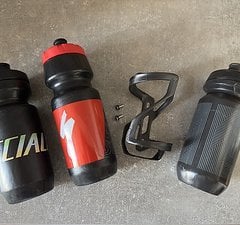 Specialized SWORKS zeecage II Carbon Flaschenhalter rechts + Flaschen