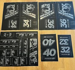 Fox Fork and Shock Decal Kit Aufklebersatz - Modell 2021