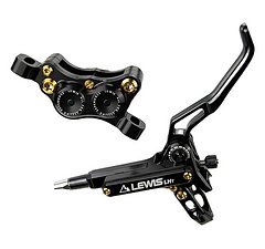 Lewis LHT Bremsen Set VR/HR - 4 Kolben Schwarz