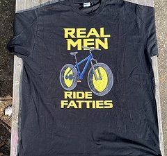 Tshirt Fatbike "Real Men Ride Fattys" XXL