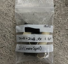 Huber Buchsen (Bushings) 30x8 + 20x8mm für EXT Dämpfer