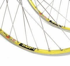 Mavic X517 SUP UB 26" MTB Laufradsatz Shimano XT 737 Naben Grün Elox