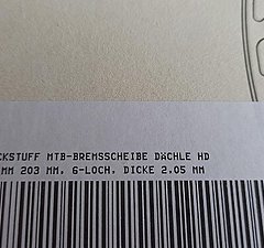 Trickstuff Dächle Hd 203mm 4 Stück