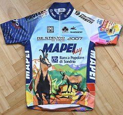 Santini Restelvio Re Stelvio Bike Day Mapei Colnago Trikot Stilfser Joch Gr. M