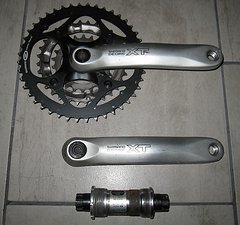 Shimano XT Kurbelsatz FC-M751, 3-fach Blätter, Octalink