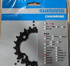 Shimano SLX Kettenblatt 22 Zähne