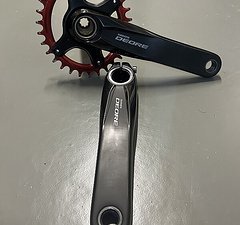 Shimano FC-M6000 Kurbel + Garbaruk Oval