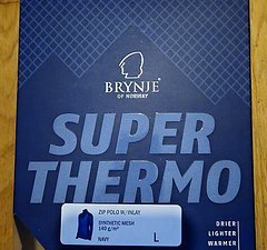 Brynje Super Thermo Zip Polo L Neu Blau