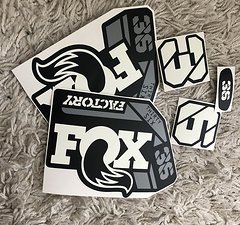 Stickerworkshop Fox 36 Factory 2021 Edition Gabel Aufkleber Satz - Off Weiss/Grau