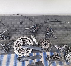 Shimano XTR 950 Komplettgruppe inkl. Bremsen 3x9