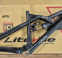 Liteville 303 MK1 Rahmen-Kit Gr.L Raceblack & Eightpins NGS2 Sattelstütze NEU