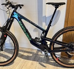 Santa Cruz Bicycles Megatower V2 C Rahmenset Large transcluent blue