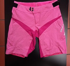 Craft Bike Shorts, pink/rosa, Größe M | DEFEKT, aber Repariert