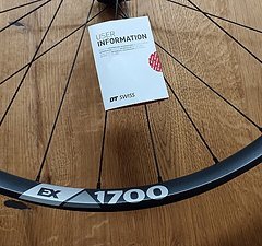 DT Swiss EX 1700 27,5" Vorderrad 6-Loch