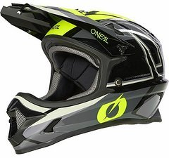 O'Neal Split V.23 Downhill-Helm Mountainbike Black/Neon Austeller