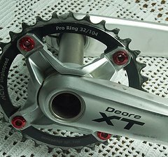 Shimano Deore XT Kurbel FC-M771-K + Kettenblatt NC17 Pro Ring 32/104