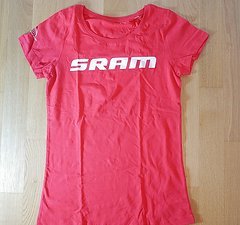 SRAM Frauen T-Shirt Gr. S rot *NEU* Bio Baumwolle