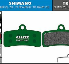 Galfer PRO Bremsbeläge SHIMANO 4 Kolben: Saint, Zee, XTR, XT, SLX, Deore