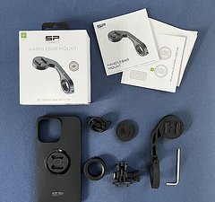 Sp Connect Handlebar Mount + iPhone 14 Pro Case (neuwertig)