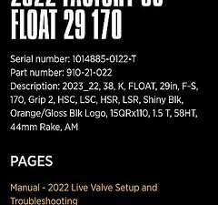 Fox Racing Shox Fox Factory 38 float 29" 170mm// Tausch